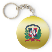 Dominican Republic Coat of Arms Key Chains