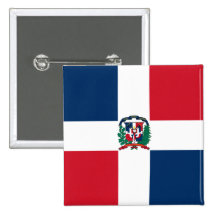 Dominican Republic Flag DO Pin