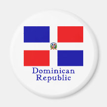 Dominican Republic Flag Fridge Magnets