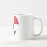 Dominican Republic Flag Heart Mugs