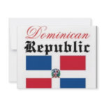 Dominican Republic flag invitations