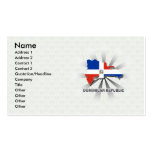 Dominican Republic Flag Map 2.0 Business Card Templates