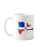 Dominican Republic flag map Mug