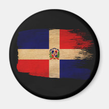 Dominican Republic Flag Refrigerator Magnet