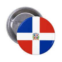 Dominican Republic High quality Flag Pinback Buttons