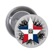 Dominican Republic Star Button