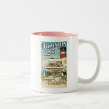 Dominion Line Liverpool To Canada Vintage Ship Art Coffee Mug