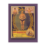 Don Manuelo, Tattooed Man on Cards, Postcards