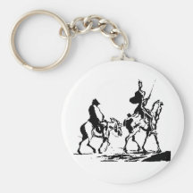 Don Quixote and Sancho Panza Key Chain