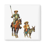 Don Quixote and Sancho Panza magnets