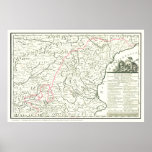 Don Quixote Route Map-Mapa de la Ruta del Quijote posters