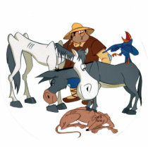 DON QUIXOTE 's FRIENDS SANCHO, ROCINANTE, RUCIO... Photo Cut Outs