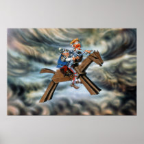DON QUIXOTE & SANCHO - IVth Centenary Poster