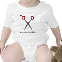 Don’t Make Me Cut You (Red Hair Cutting Scissors) Tshirt