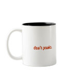 don’t panic - customisable
