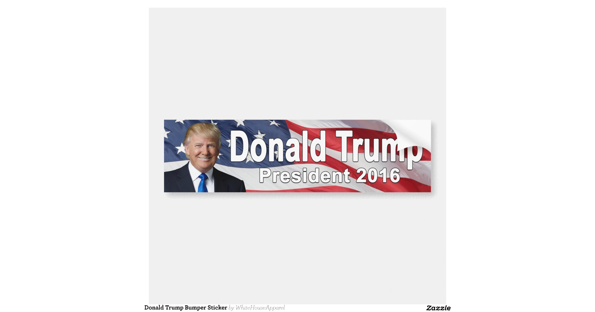 Donald Trump Bumper Sticker Zazzle