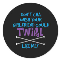 Doncha Wish Round Sticker