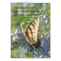 Donde hay el Espiritu, alli hay Libertad (Carta) Greeting Card
