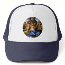 Doni Tondo or Doni Madonna by Michelangelo Trucker Hat
