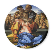 Doni Tondo or Doni Madonna by Michelangelo Refrigerator Magnet