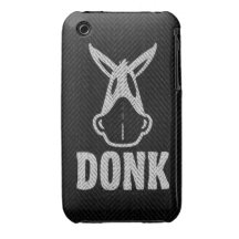 DONK - White on Black - iPhone 3G Case iPhone 3 Case-Mate Cases