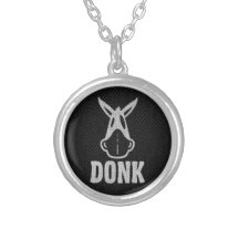 DONK - White on Black - Necklace