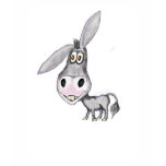 donkey cute t-shirt design