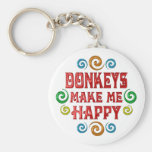 Donkey Happiness Keychains