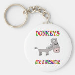 Donkeys are Awesome Key Chain