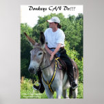 donkeys can do!! posters