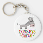 Donkeys Rule Key Chains
