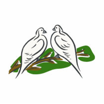 Donna & Donard Dove Acrylic Cut Out