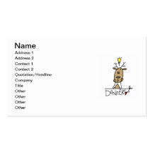 Donner Reindeer Christmas T-shirts and Gifts Business Card Template