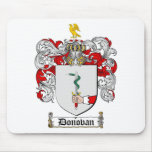 DONOVAN FAMILY CREST -  DONOVAN COAT OF ARMS mousepads