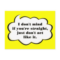 Don't Act Straight