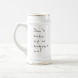 Don't baby sip or babysit me. mug