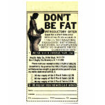 Dont be fat singlet t-shirts