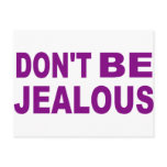 Don't be jealous postcards