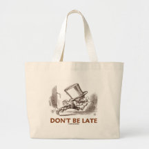 Don't Be Late (Mad Hatter Running) Canvas Bag