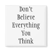 Don't Believe EverythingYou Think Refrigerator Magnet