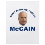 Don't Blame Me I Voted McCain flyers