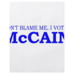 Don't Blame Me I Voted McCain flyers