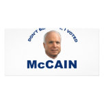 Don't Blame Me I Voted McCain photo cards