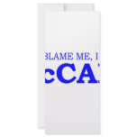 Don't Blame Me I Voted McCain rack cards
