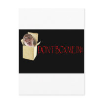 Don't box me in! post cards