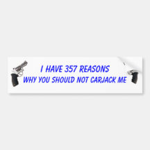 Dont Carjack car sticker Bumper Sticker