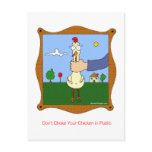 Don't choke your chicken postcards
