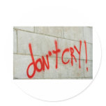 don't cry stickers