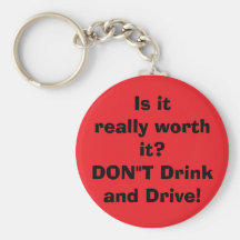 don't drink and drive key chain