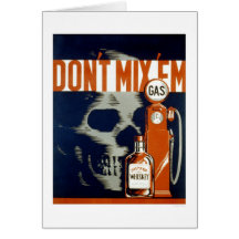 Don't Drink & Drive 1937 WPA Greeting Cards